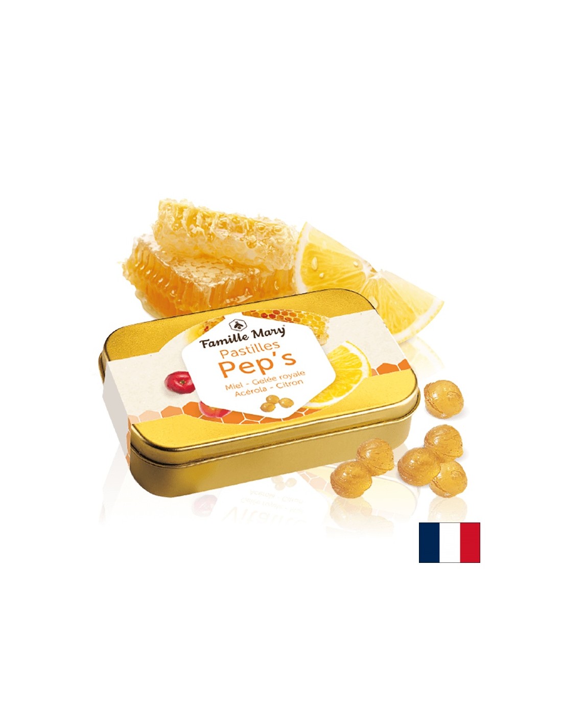 Pep's pastile za tonus i vitalnost - Pastile s medom, matičnom mliječi, acerolom i eteričnim uljem limuna, 60 g