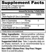 PepZinGI® | Zinc Carnosine Complex - 120 kapsula