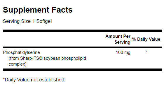 Fosfatidilserin 100 mg - 90 gel kapsula