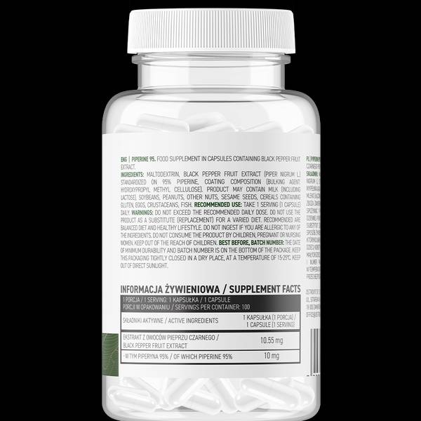 Piperin 95 Vege | 10 mg 100 kapsula