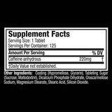 Platinum kofein 220 mg - 125 tableta