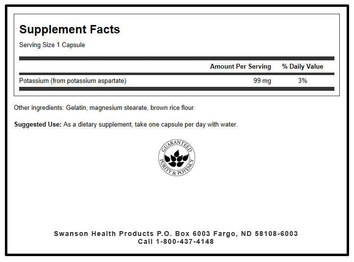 Kalijev aspartat 99 mg 60 kapsula