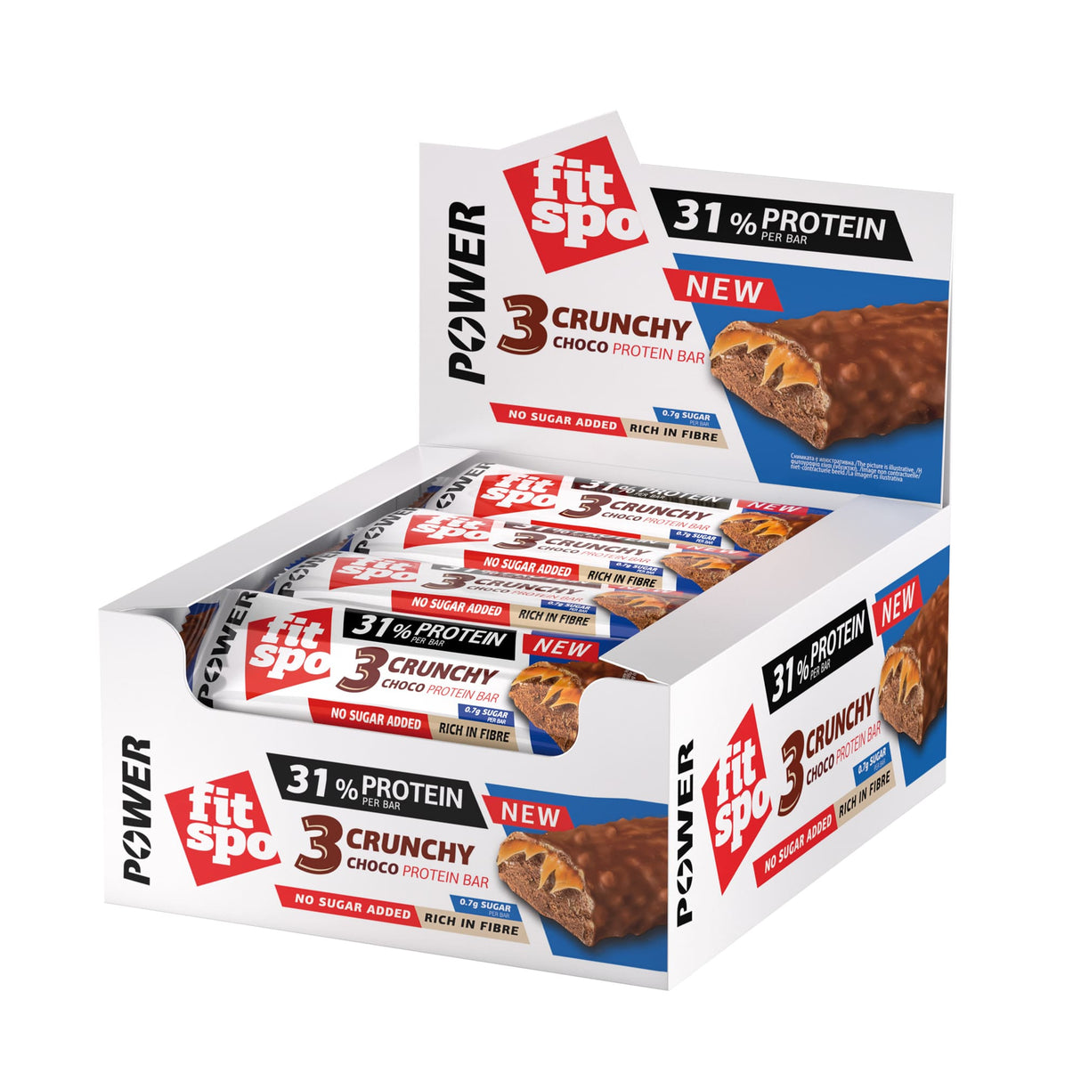 Power Bar Crunchy Chocolate Brownie - 12 x 55 grama