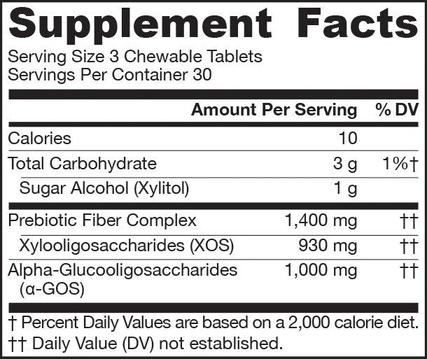 Prebiotic XOS + α-GOS - Prebiotik 90 tableta za žvakanje