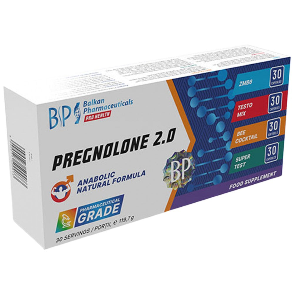 Pregnolon 2.0 | Prirodna anabolička formula 4 x 30 kapsula