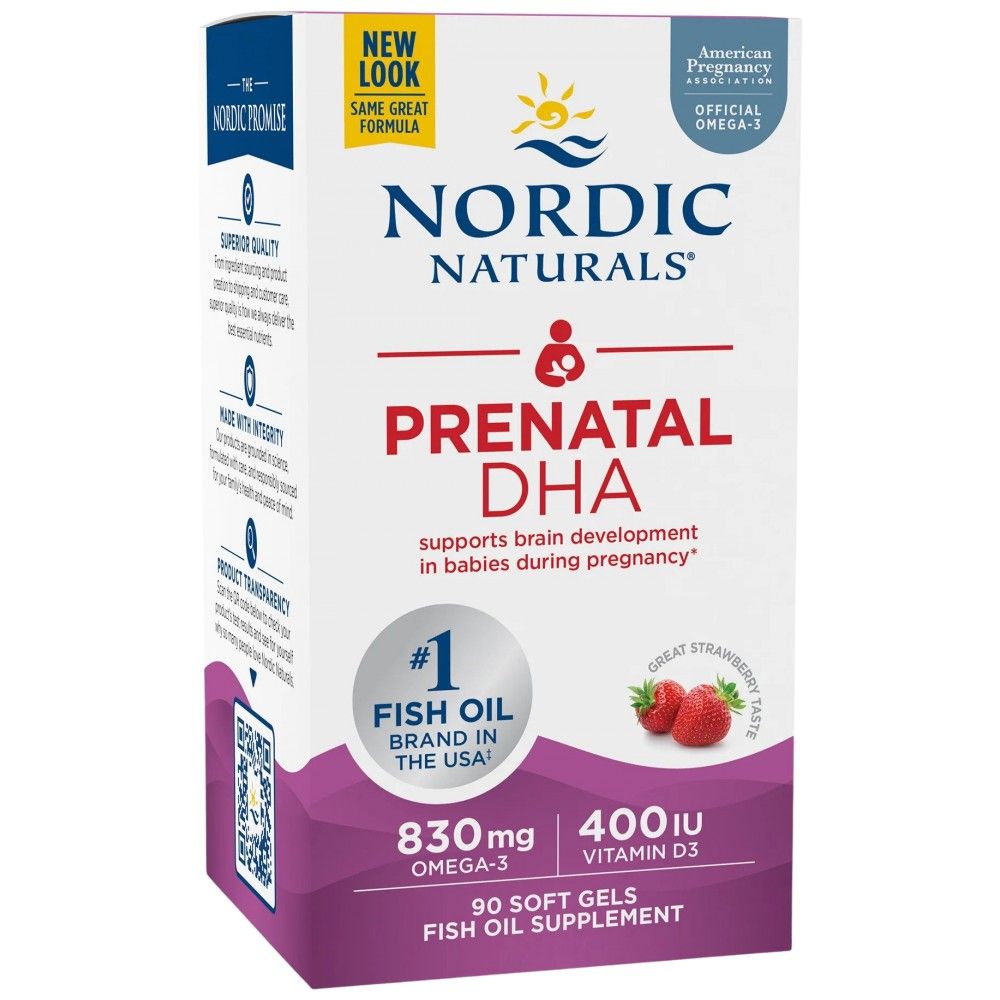 Prenatalna DHA 830 mg | S 400 IU D3 - 90 gel kapsula za žvakanje