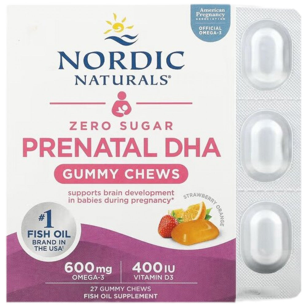 Prenatalne DHA gumene žvakaće 600 mg - 27 gumenih bombona