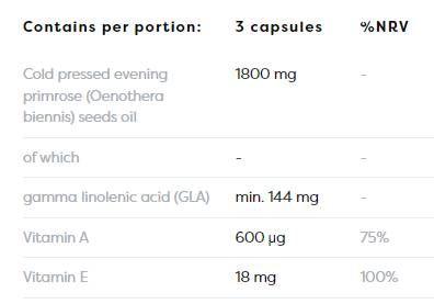 Ulje jaglaca 1800 mg | s vitaminom A & E - 120 gel kapsula