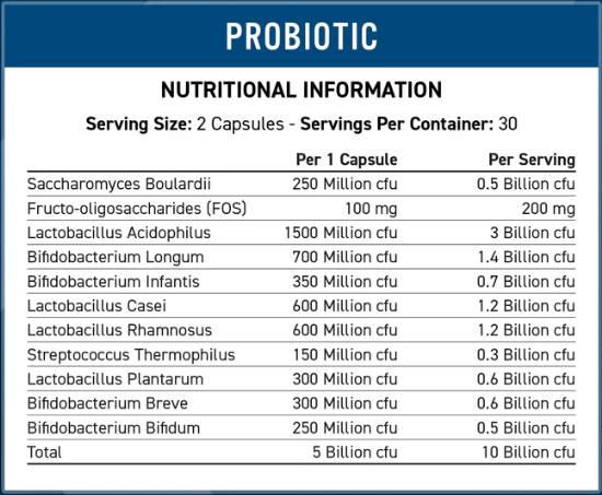 Probiotik | Napredna formula za više vrsta - 60 kapsula
