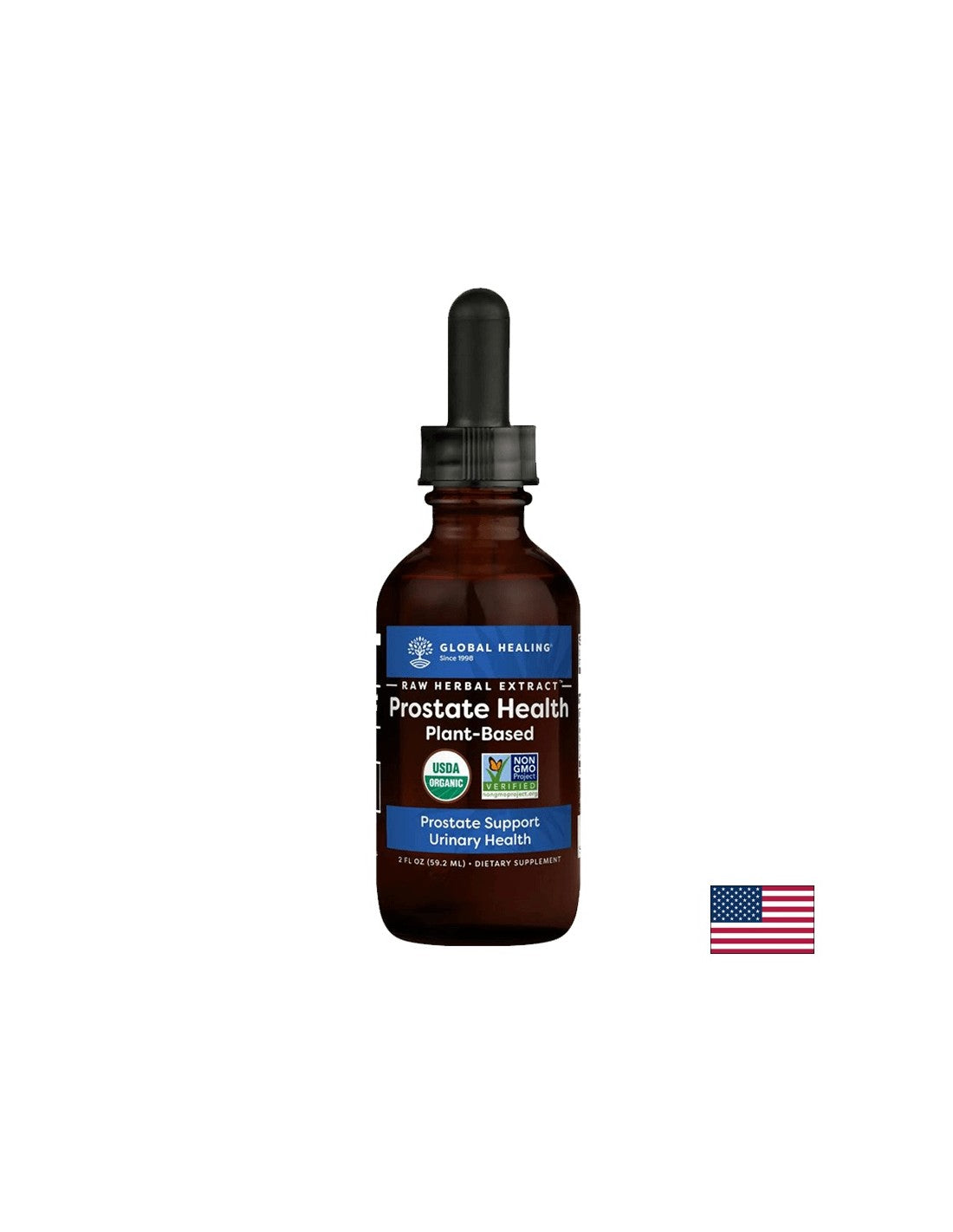 Zdravlje prostate na biljnoj bazi - njega prostate, 59,2 ml Global Healing