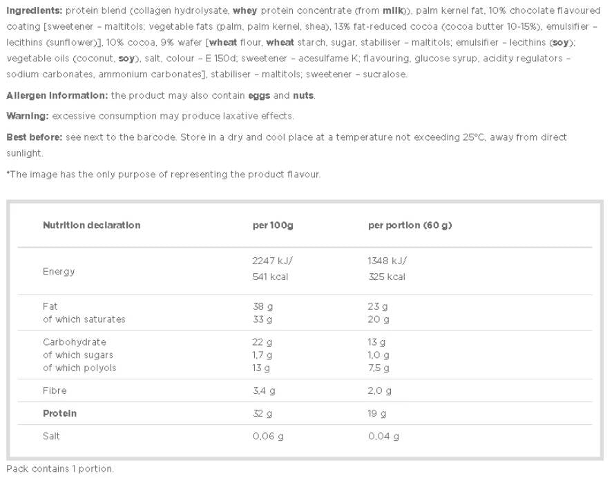 Proteinski međuobrok - Low Carb Protein Cookie - 60 grama