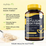 Vlakna od ljuske psylliuma 700 mg 180 Vcapsula <tc>Nutravita</tc>