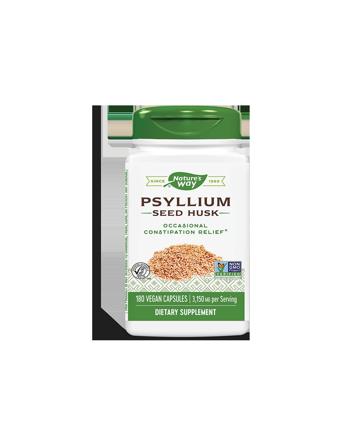 Psyllium Seed Husk 525 mg x 180 kapsula Nature's Way