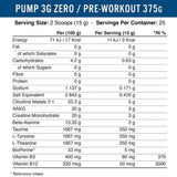 Pumpa 3G Stim-Free | Next Generation prije vježbanja - 375 grama