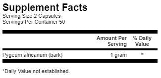 Pygeum 500 mg - 100 kapsula