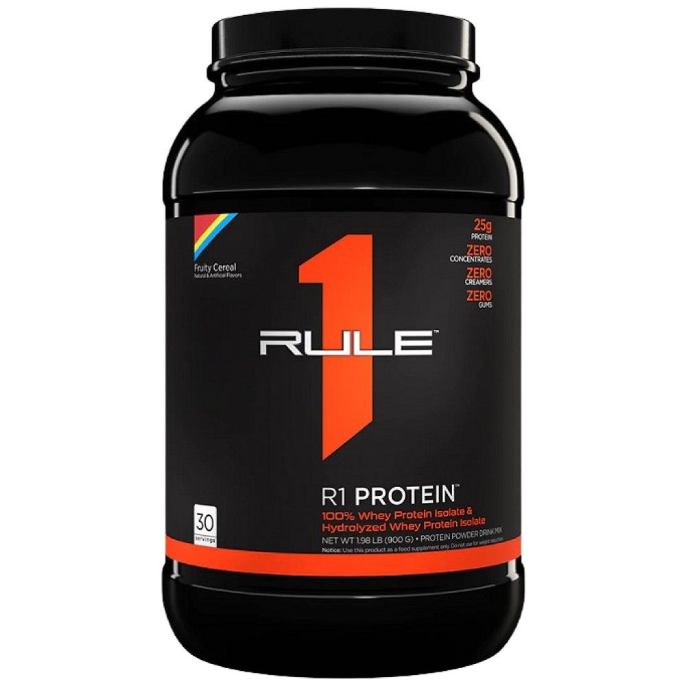 R1 Protein | 100% izolat sirutke & Hidrolizat sirutke - 855-930 grama