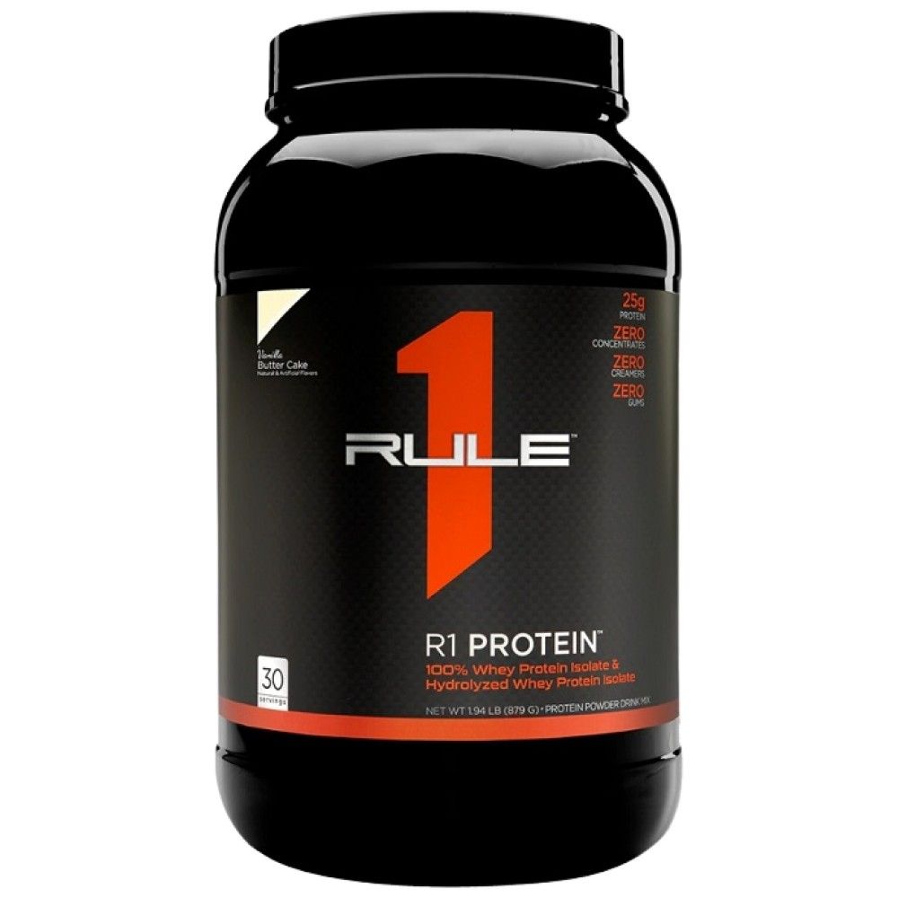 R1 Protein | 100% izolat sirutke & Hidrolizat sirutke - 855-930 grama