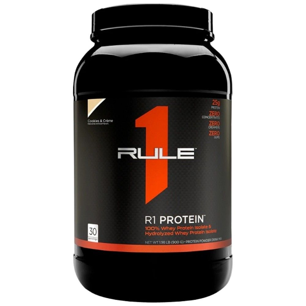 R1 Protein | 100% izolat sirutke & Hidrolizat sirutke - 855-930 grama