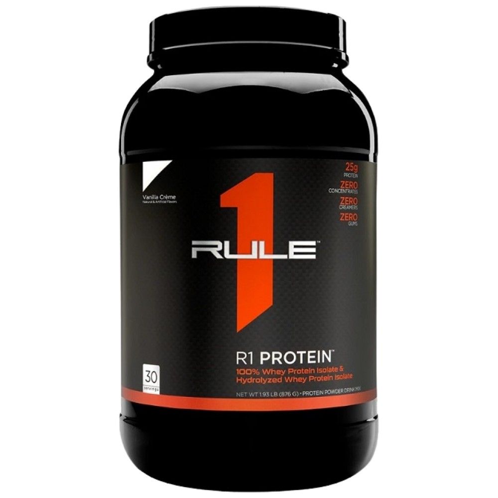 R1 Protein | 100% izolat sirutke & Hidrolizat sirutke - 855-930 grama
