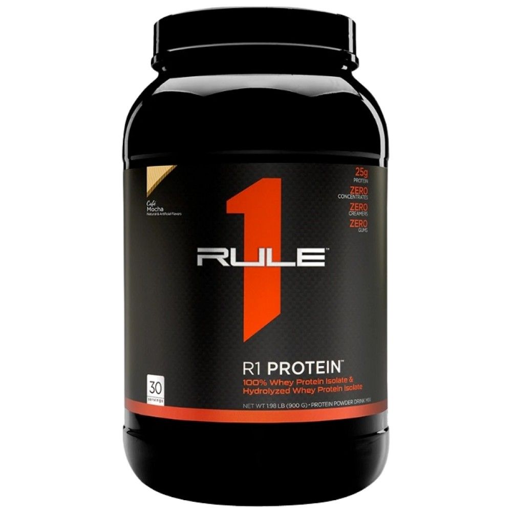 R1 Protein | 100% izolat sirutke & Hidrolizat sirutke - 855-930 grama
