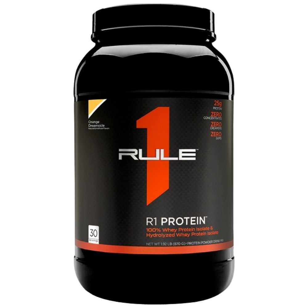R1 Protein | 100% izolat sirutke & Hidrolizat sirutke - 855-930 grama