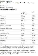 Radiance multivitamini & Željezo | Jedna dnevno - 60 tableta