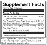 Raw Multi-Glandular za muškarce 450 mg 60 kapsula