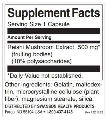 Ekstrakt gljive Reishi 500 mg | Standardizirano - 90 kapsula