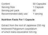 Resveratrol 125 mg - 60 kapsula