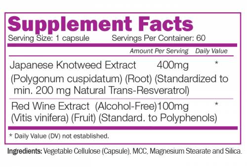 Resveratrol 200 mg - 60 kapsula
