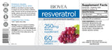 Resveratrol 250 mg/60 tab