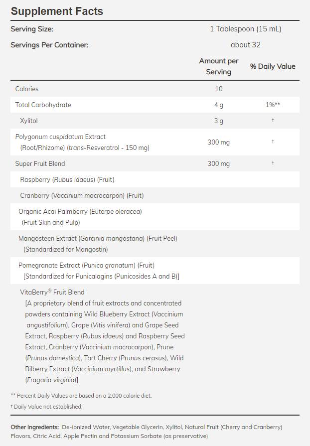 Prirodni resveratrol/tekući koncentrat - 473 ml