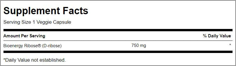 Riboza 750 mg - 60 kapsula