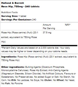Šipak 750 mg - 240 tableta