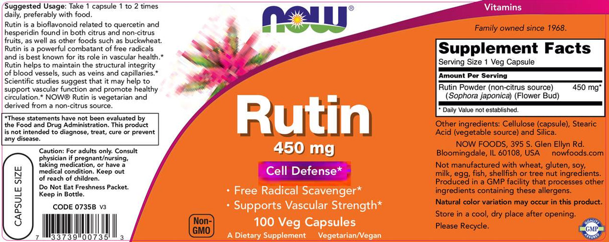 Rutin 450 mg - 100 kapsula