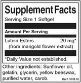 Lutein 20 mg - 60 Softgels