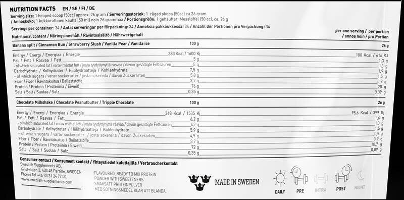 <tc>Swedish Supplements</tc> Lifestyle Whey [900 grama, 34 doze]