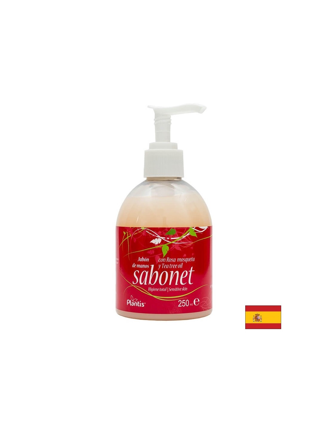 Tekući sapun za ruke s uljem ruže i čajevca - Sabonet Plantis®, 250 ml
