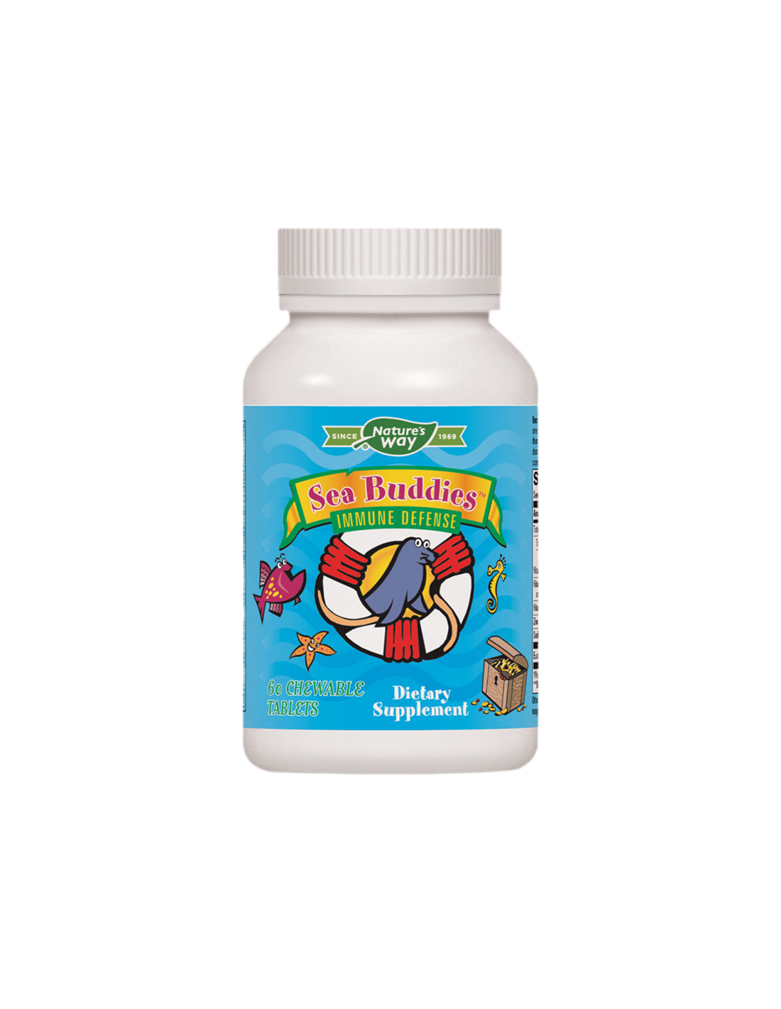 Snažan dječji imunitet - Immune protection Sea Buddies, 60 tableta za žvakanje Nature's Way