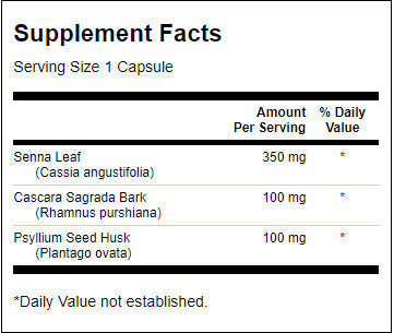 Senna/Psyllium/Cascara Complex 550 mg - 90 kapsula