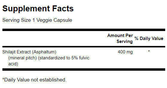 Shilajit Extract 400 mg - 60 kapsula