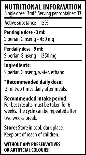 Sibirski ginseng - 100 ml