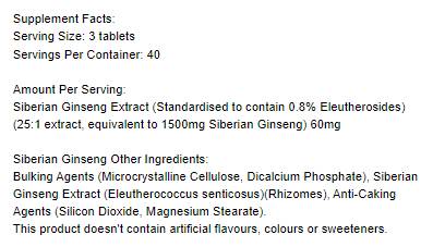 Sibirski ginseng 1500 mg - 120 tableta