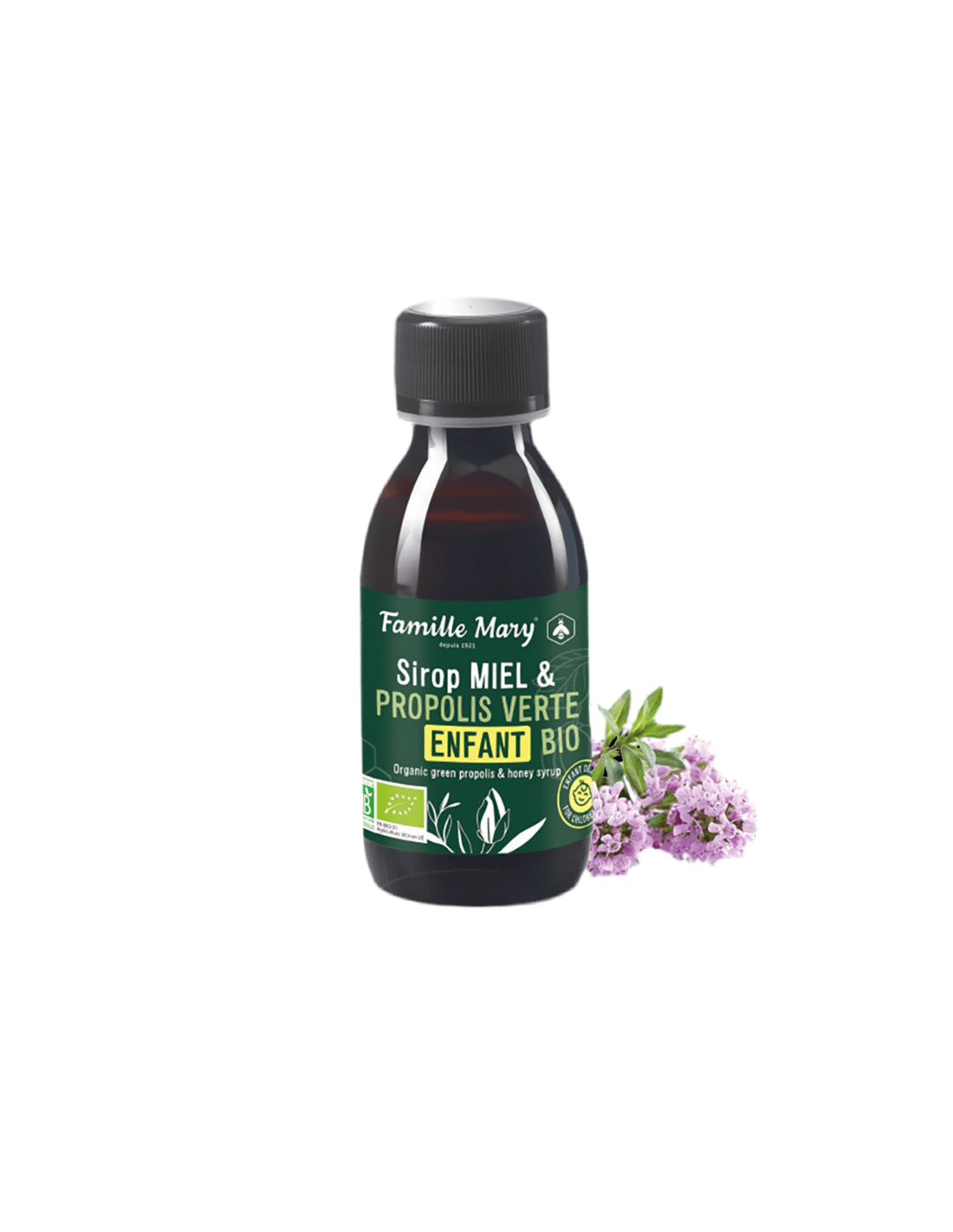 Sirop Miel & Propolis Verte Enfant Bio/Sirup za djecu s medom i zelenim propolisom (organski), 125 ml Famille Mary