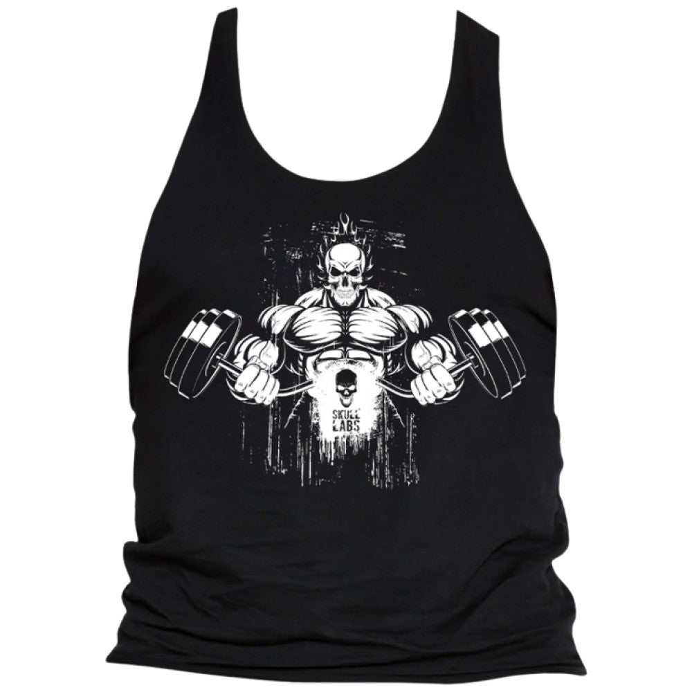 <tc>Skull Labs</tc> Majica bez rukava | Crno-bijela