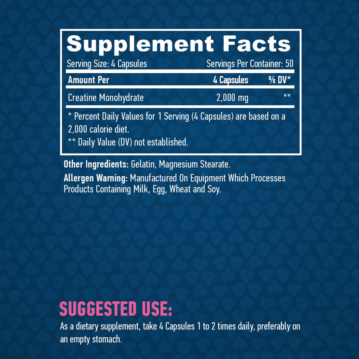 Sportski kreatin monohidrat 500 mg/200 kap.
