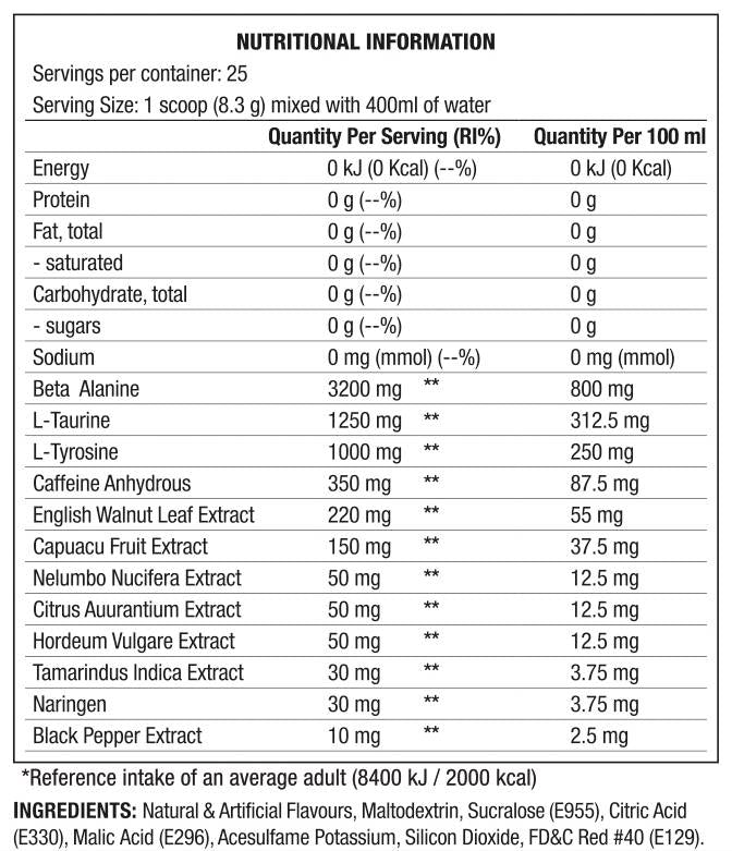 Stim glava | Formula s kofeinom - 207 grama