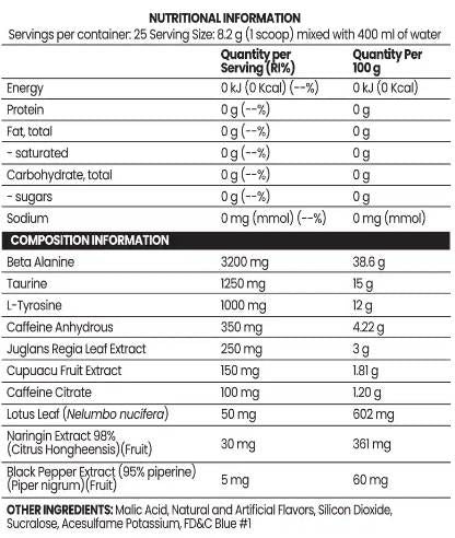 Stim glava V3 | Formula s kofeinom - 205 grama
