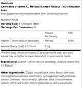 Vitamin C za žvakanje bez šećera 500 mg 60 tableta