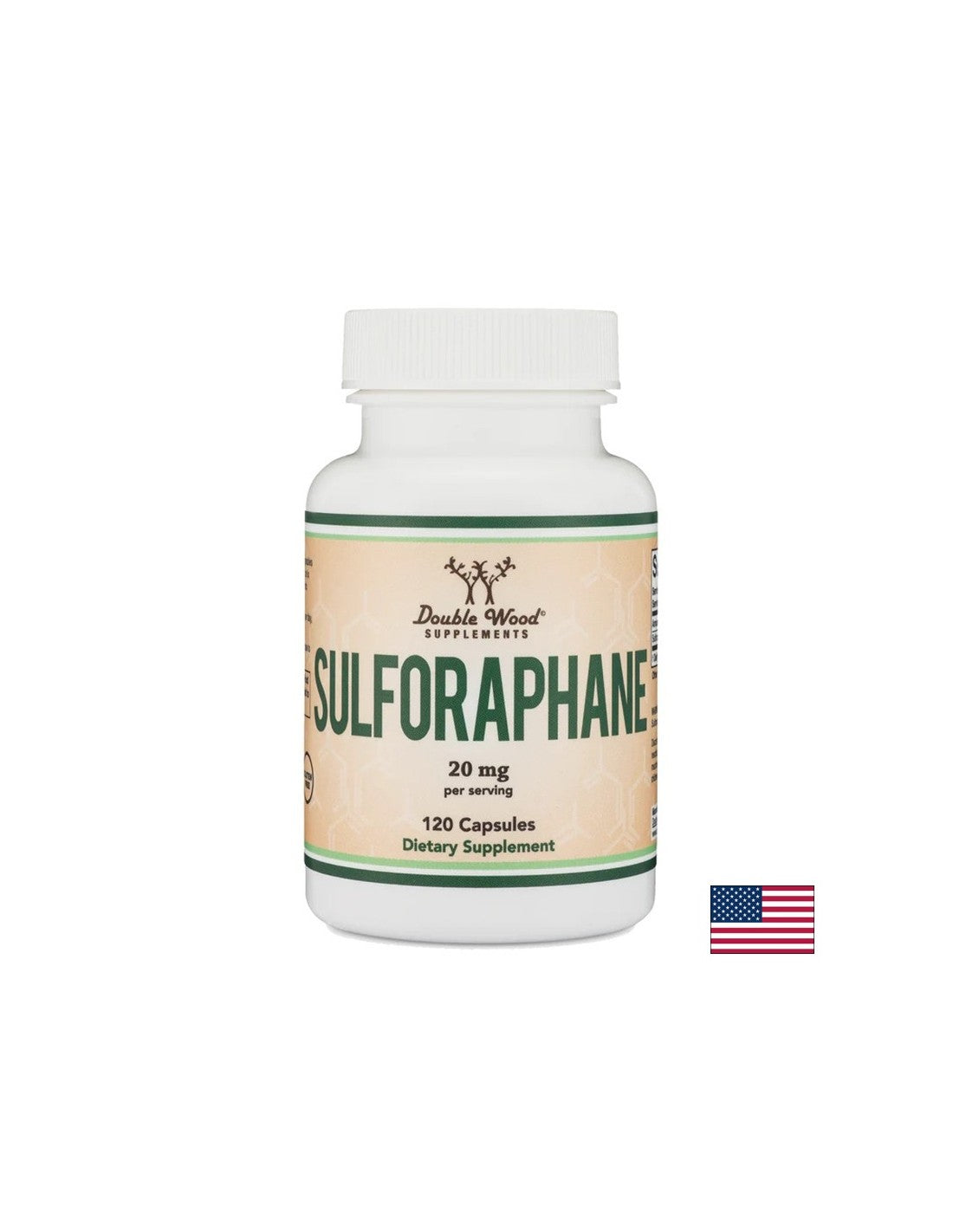 Antioksidans - sulforafan, 20 mg x 120 <tc>Double Wood</tc> kapsule